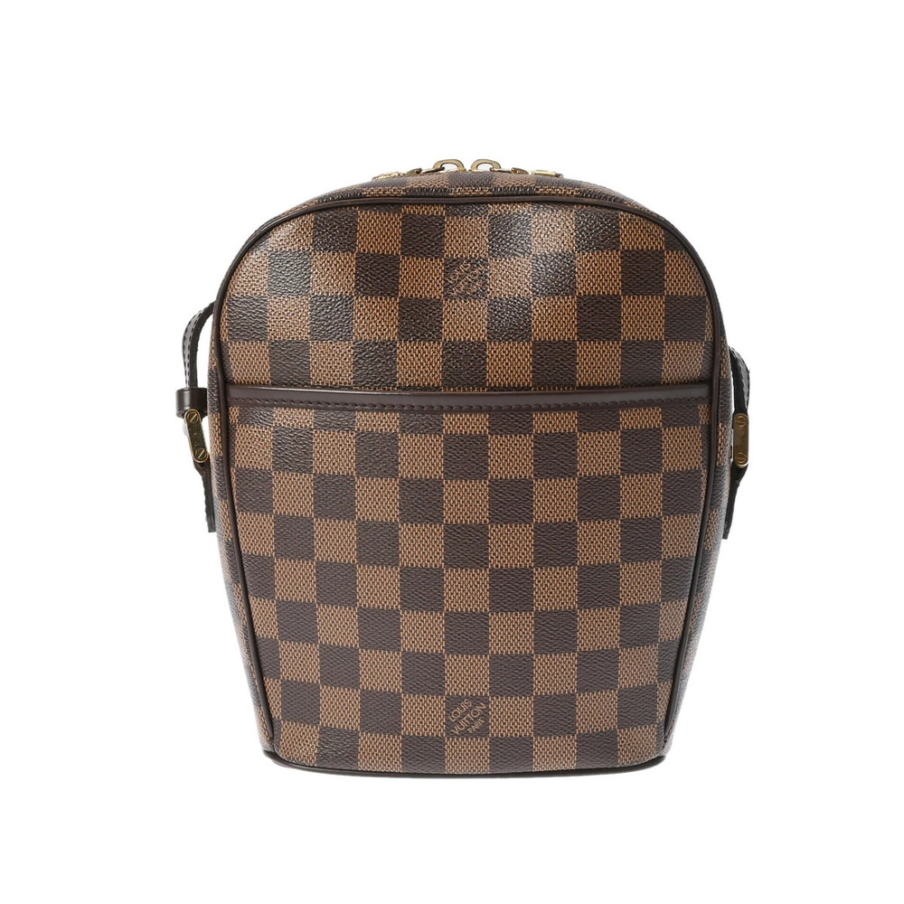 LOUIS VUITTON Damier Ipanema Brown Canvas Shoulder Bag